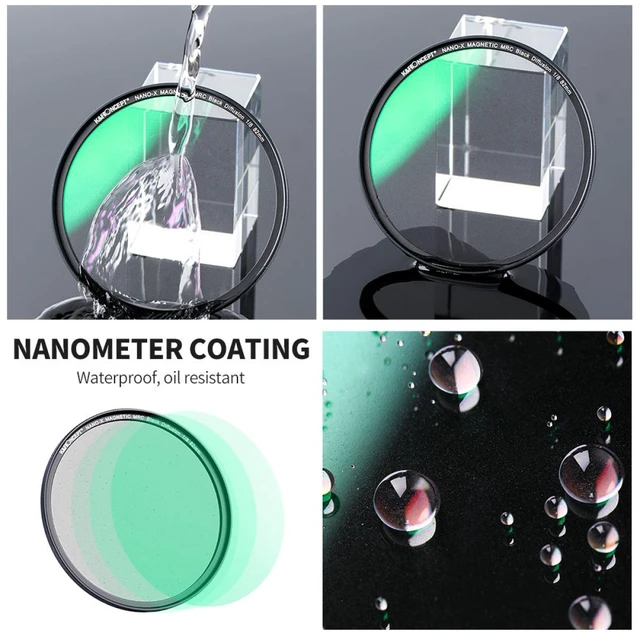 Alt view image 6 of 7 - K&F Concept KF Concept 82mm Nano-X 1/8 Black Soft Diffusion Magnetic Filter