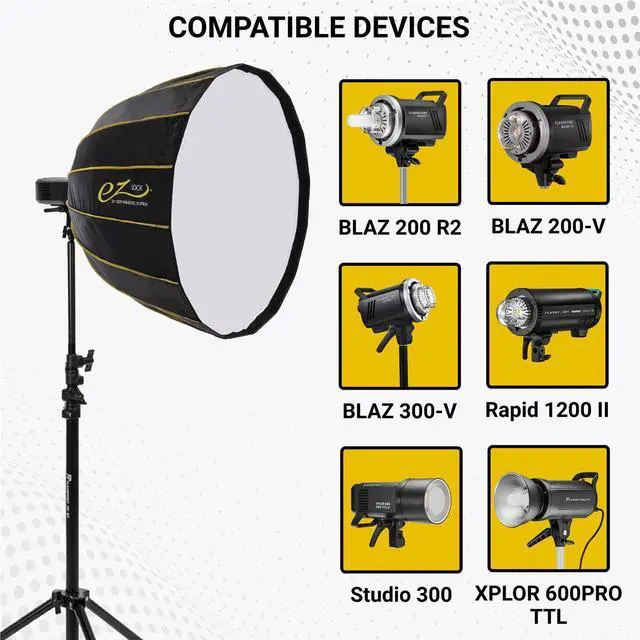 Alt view image 5 of 9 - Glow EZ Lock Deep Parabolic Quick Softbox (38") #EZ-SB-38