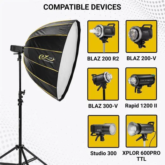 Alt view image 7 of 8 - Glow EZ Lock Deep Parabolic Quick Softbox (48") #EZ-SB-48