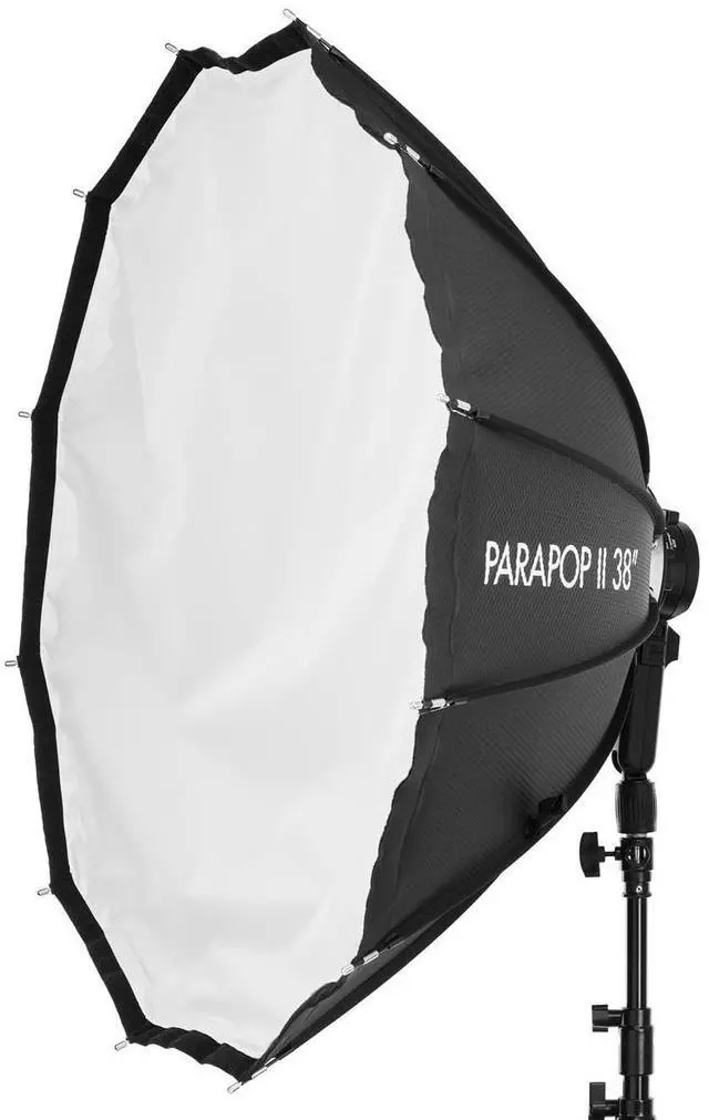Alt view image 5 of 7 - Glow ParaPop 38" II Portable Softbox w/Bowens Mount Adapter and OTA Adapter Set