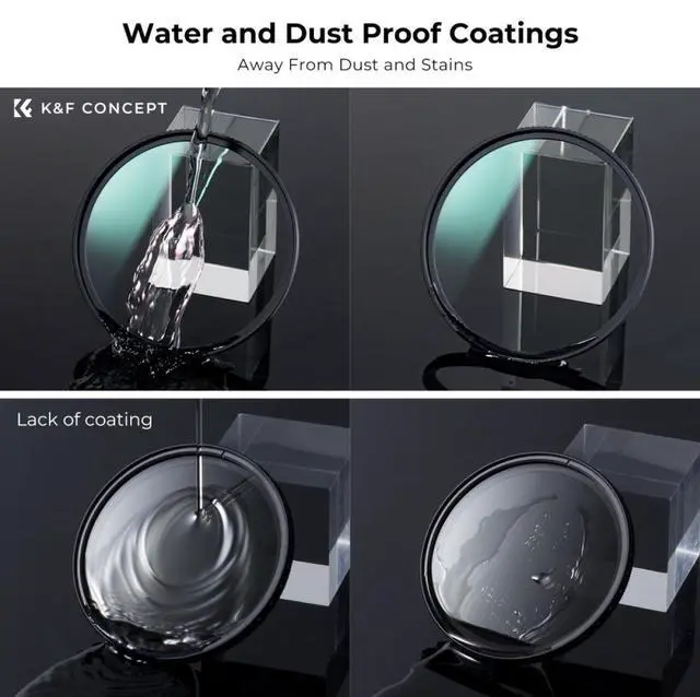 Alt view image 13 of 14 - K&F Concept 49mm MC UV Protection Filter Shockproof Tempered Optical Glass with 28 Multi-Layer Coatings HD/Waterproof/Scratch Resistant for Camera Lens (Nano-X Series)