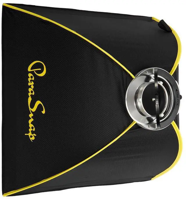 Alt view image 3 of 7 - Glow Glow ParaSnap 24x24" Square SterlingFibre Bowens Mount Softbox w/External & Internal Diffusers, 144mm Bowens Speedring, Soft box Swap Speedring Adapter Perfect for Studio Softbox Lighting