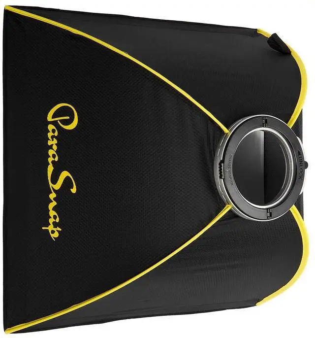 Alt view image 5 of 7 - Glow Glow ParaSnap 24x24" Square SterlingFibre Bowens Mount Softbox w/External & Internal Diffusers, 144mm Bowens Speedring, Soft box Swap Speedring Adapter Perfect for Studio Softbox Lighting