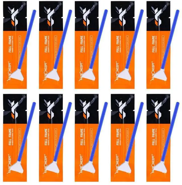 Alt view image 2 of 7 - K&F Concept 24mm Full-Frame Sensor Cleaning Swab Kit with 10x 24mm Cleaning Swabs and 1x 20ml Cleaning Liquid
