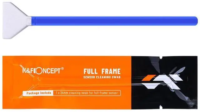Alt view image 6 of 7 - K&F Concept 24mm Full-Frame Sensor Cleaning Swab Kit with 10x 24mm Cleaning Swabs and 1x 20ml Cleaning Liquid