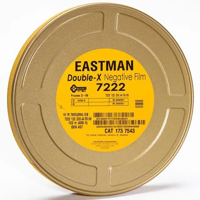 Main image of Kodak Eastman Double-X 7222/DXN457 Negative Motion Picture Film, 16mm SP457 Winding B, T Core, 1R-2994 Perforation, 400' Roll