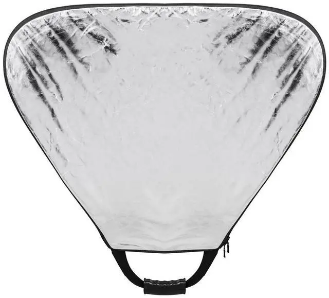 Alt view image 11 of 12 - Glow 5-in-1 Collapsible Triangle Reflector with Handle (30") #TCR18-30