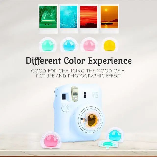 Alt view image 4 of 7 - Slinger FujiFilm Instax Mini 12 Accessory Kit, Pastel Blue