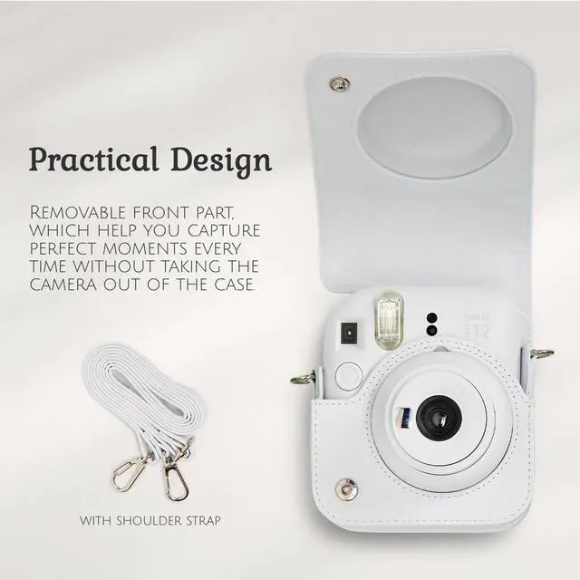 Alt view image 3 of 7 - Slinger FujiFilm Instax Mini 12 Accessory Kit, Clay White