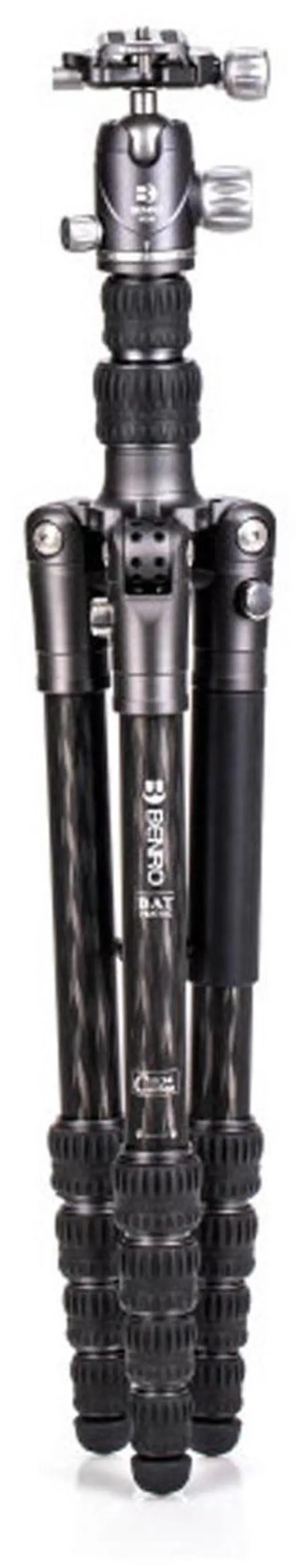 Alt view image 3 of 20 - Benro FBAT15CVX20 Bat #1 Series Carbon Fiber Travel Tripod with VX20 Ball Head (65.2")
