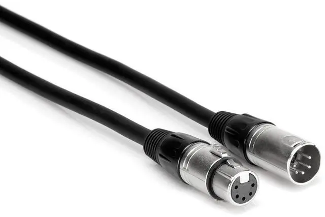Alt view image 2 of 2 - Hosa Technology DMX512 4-Conductor Cable, XLR5M to XLR5F, 50'