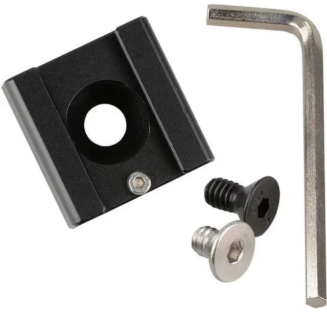 Alt view image 2 of 7 - CAMVATE 1/4"-20 Mount to Shoe Adapter for Flash Light DSLR Rig, Blackmagic, Cinema Camera, Cage, Black