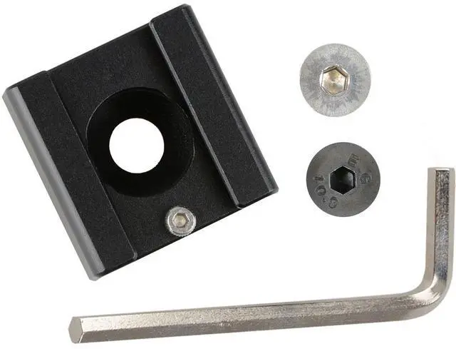 Main image of CAMVATE 1/4"-20 Mount to Shoe Adapter for Flash Light DSLR Rig, Blackmagic, Cinema Camera, Cage, Black