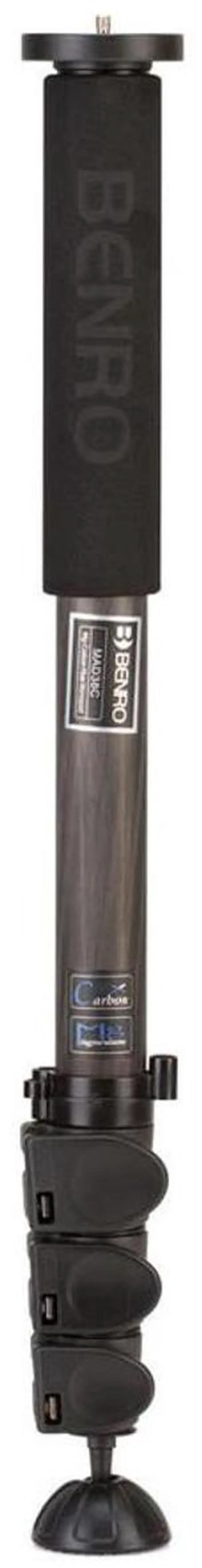 Main image of Benro MAD38C Adventure 8X Carbon Fiber Series 3 Monopod, 4 Section, Flip Lock