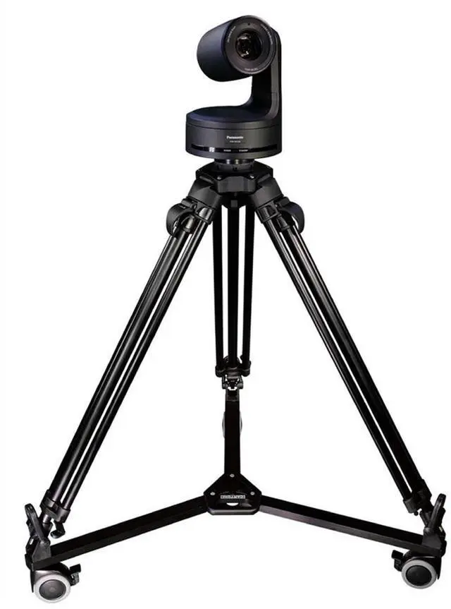 Alt view image 2 of 3 - Cartoni T721 PTZ Lightweight 100mm Base 2-Section Aluminum Tripod with Mid-Level Spreader