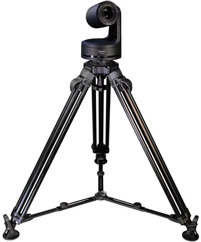 Alt view image 3 of 3 - Cartoni T721 PTZ Lightweight 100mm Base 2-Section Aluminum Tripod with Mid-Level Spreader