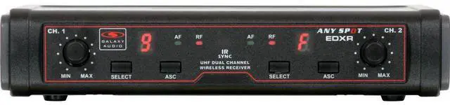 Main image of Galaxy Audio EDX Dual Channel Wireless Receiver, Frequency Range N: 518-542 MHz