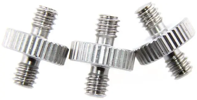 Alt view image 3 of 4 - CAMVATE CAMVATE 1/4" Male to 1/4" Male Double-Ended Screw Adapter(3 Pieces)