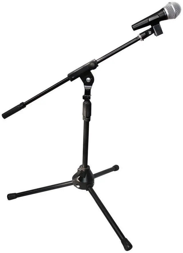 Alt view image 7 of 10 - ProX T-MIC05 Short Tripod Microphone Stand W/Boom