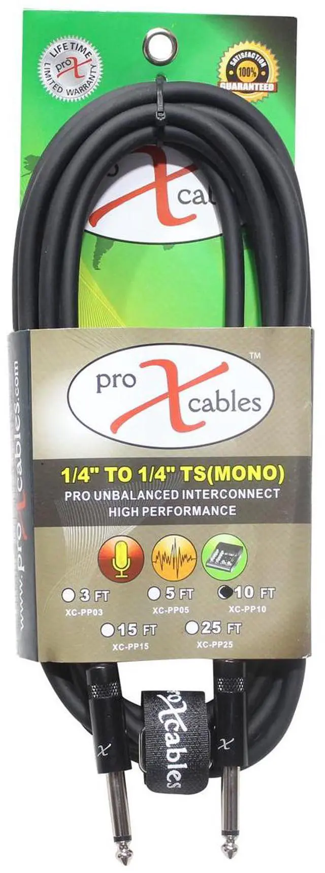 Alt view image 3 of 6 - ProX XC-PP10 | 10\' 1/4 to 1/4 Cable