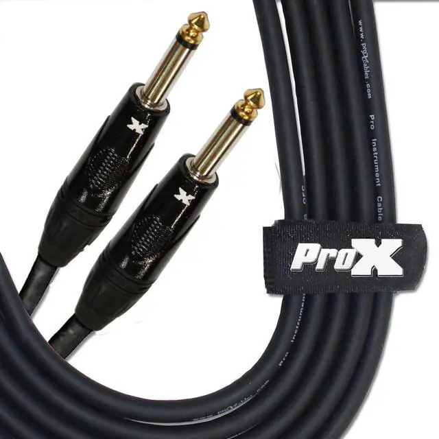 Alt view image 3 of 3 - ProX XC-PP25 25' Ft. Unbalanced 1/4" TS-M to 1/4" TS-M High Performance Pro Audio Instrument Guitar Cable
