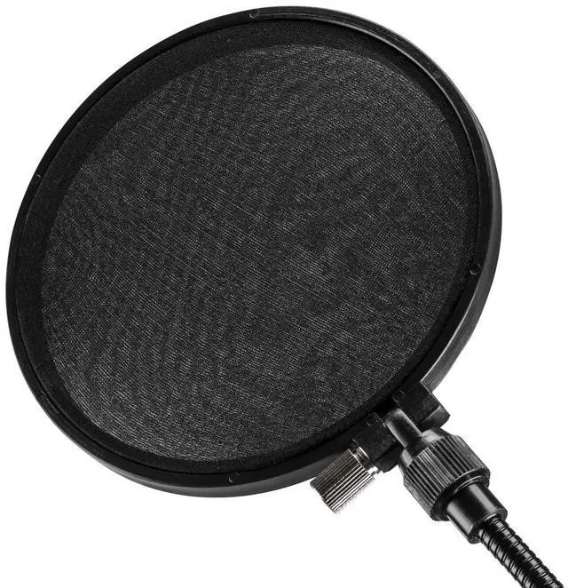 Alt view image 4 of 7 - H&A Pop Filter with Gooseneck and Adjustable Knob (Clamp On) #HA-PF-K