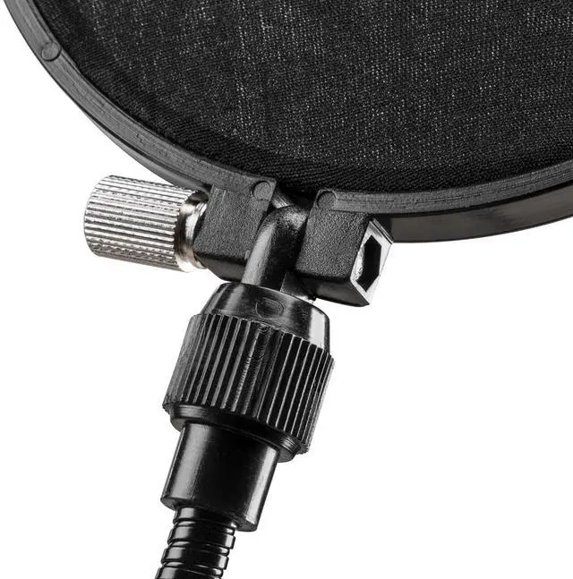 Alt view image 5 of 7 - H&A Pop Filter with Gooseneck and Adjustable Knob (Clamp On) #HA-PF-K