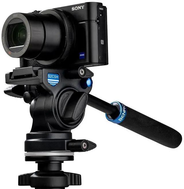 Alt view image 6 of 8 - Benro 4-Section Aluminum Slim Video Tripod with S2P Head
