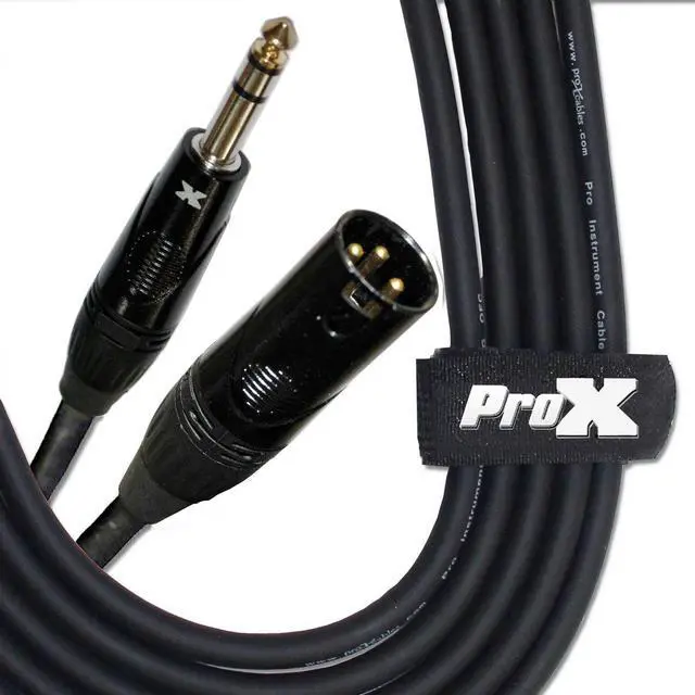 Alt view image 7 of 7 - ProX 1/4" TRS to XLR Female Cable, 5'