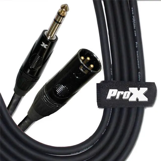 Alt view image 4 of 8 - ProX XC-SXM25 25' XLR3-M to 1/4" TRS-M Balanced High Performance Audio Cable