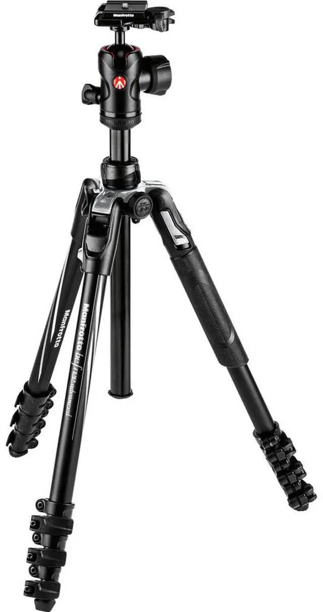 Alt view image 20 of 20 - Manfrotto Befree Advanced Lever Aluminum Travel Tripod with Ball Head, Black