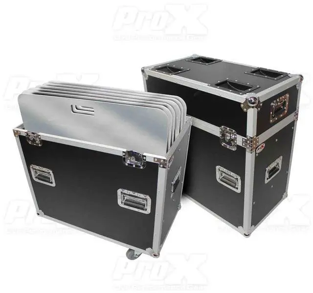 Alt view image 5 of 5 - ProX XS-6XBP3030PACK Flight/Road Case With 6 Pieces 30" x 30" Aluminum Base Plate (Package)