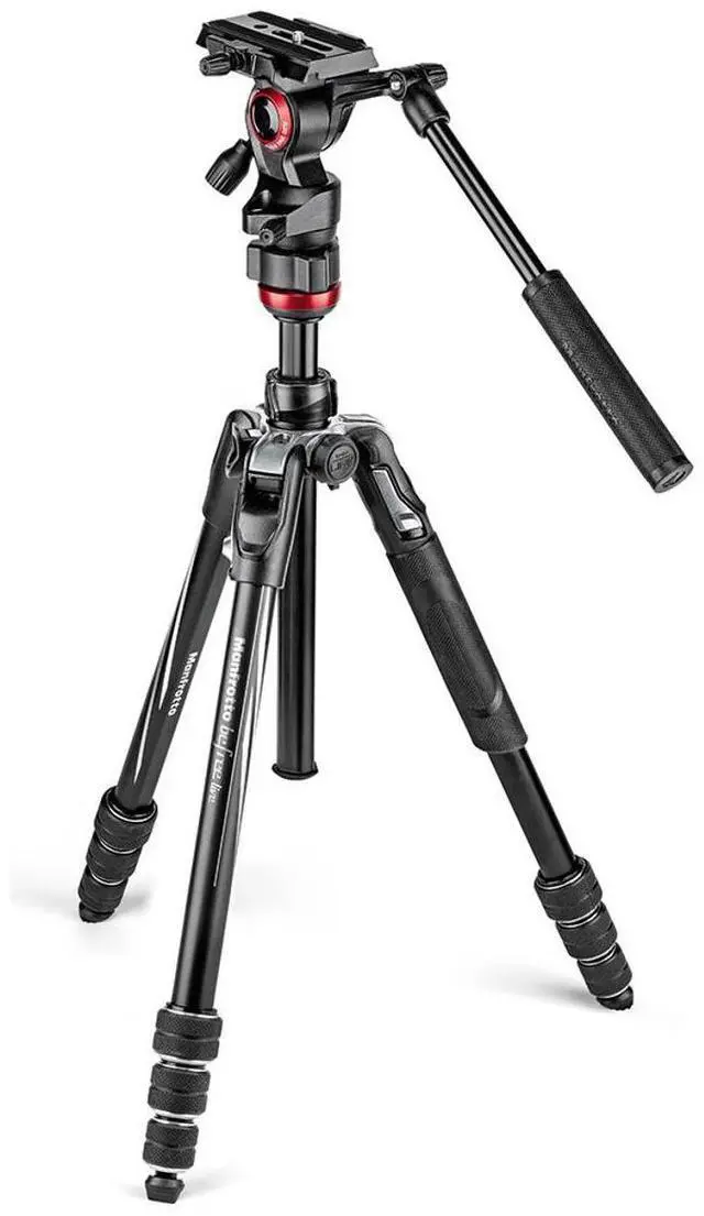 Alt view image 14 of 16 - Manfrotto Befree Live Video Tripod Kit with Twist Leg Locks