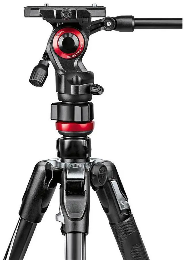 Alt view image 16 of 16 - Manfrotto Befree Live Video Tripod Kit with Twist Leg Locks