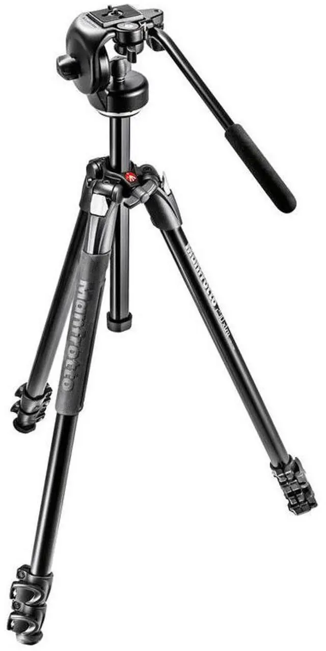 Main image of Manfrotto 290 Xtra 3-Section Aluminum Tripod with 128RC Micro Fluid Head and Quick Release