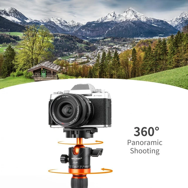 Alt view image 6 of 7 - K&F Concept KF-28 Series 28mm Aluminum Alloy Panoramic Ball Head, 22 lbs Load Capacity