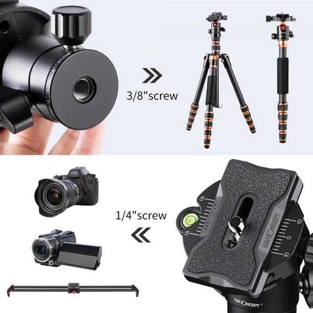 Alt view image 5 of 7 - K&F Concept KF Concept KF-25 Series 25mm AL Alloy Panoramic Ball Head, 17.6 lbs Load