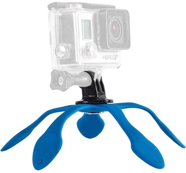Main image of Pictar Splat Flexible Aluminum Mini Tripod for GoPro, Action and Compact Digital Cameras, Blue