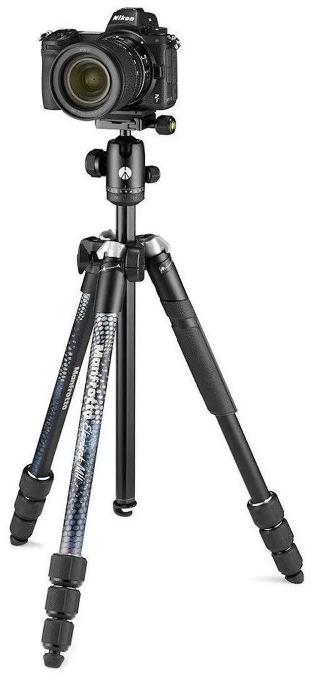 Alt view image 7 of 7 - Manfrotto Element MII 4-Section Aluminum Tripod with Ball Head, Black