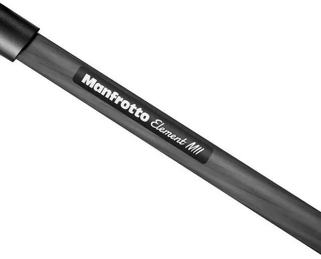 Alt view image 13 of 14 - Manfrotto Element MII Mobile Bluetooth 4-Section Carbon Fiber Traveler Tripod, Black