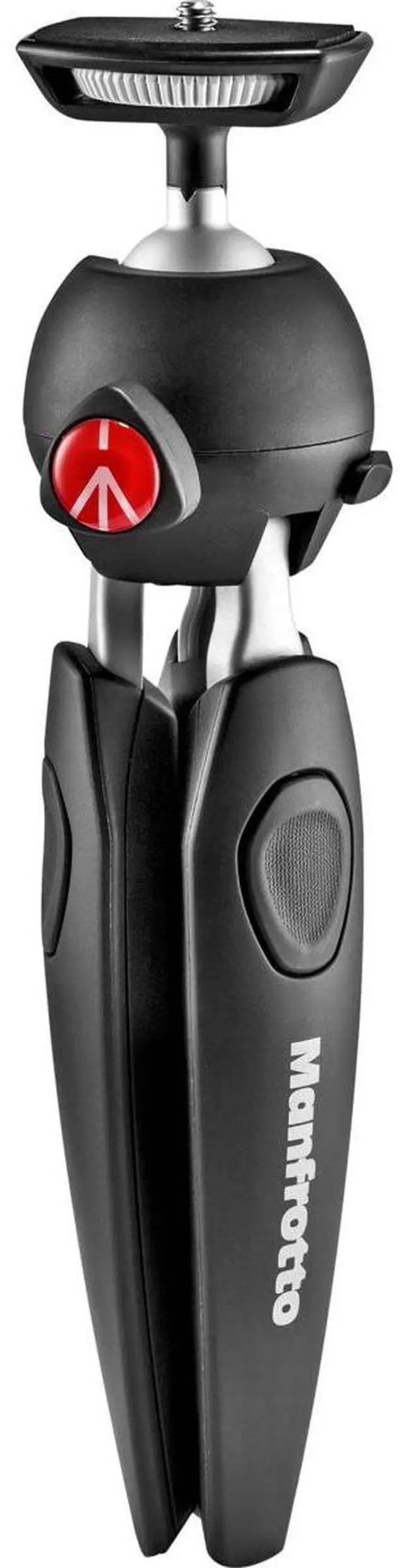 Alt view image 3 of 7 - Manfrotto PIXI Evo 2-Section Aluminum Mini Tripod, Black