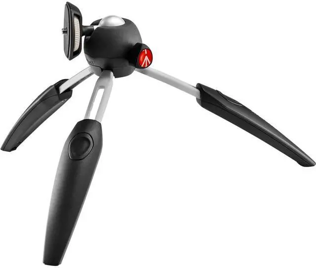 Alt view image 4 of 7 - Manfrotto PIXI Evo 2-Section Aluminum Mini Tripod, Black