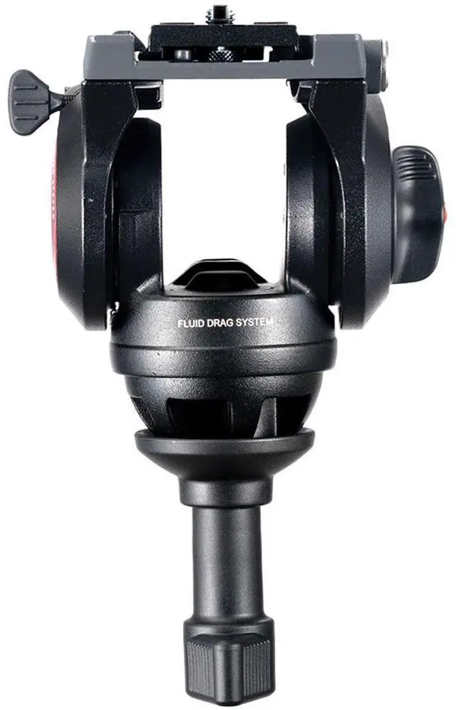 Alt view image 14 of 15 - Manfrotto MVT502AM Tripod with MVH500A Fluid Drag Video Head w/ Carry Case MVK500AM