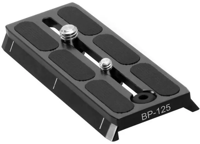Main image of Sirui BP-125 Video Quick Release Plate for BCH-10 / BCH-20 Video Tilt Heads, VH-10 / VH-15 Video Fluid Heads and VH-90 Quick Release Platform