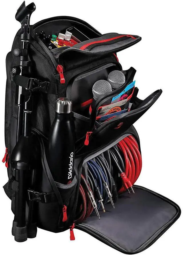 Alt view image 7 of 7 - D'Addario Backline Gear Transport Backpack