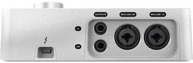 Alt view image 4 of 7 - Universal Audio Apollo Solo Heritage Edition Desktop 2x4 Thunderbolt 3 Audio Interface with Realtime UAD Processing for Mac and Windows Bundles With Closed-Back Studio Monitor Headphones