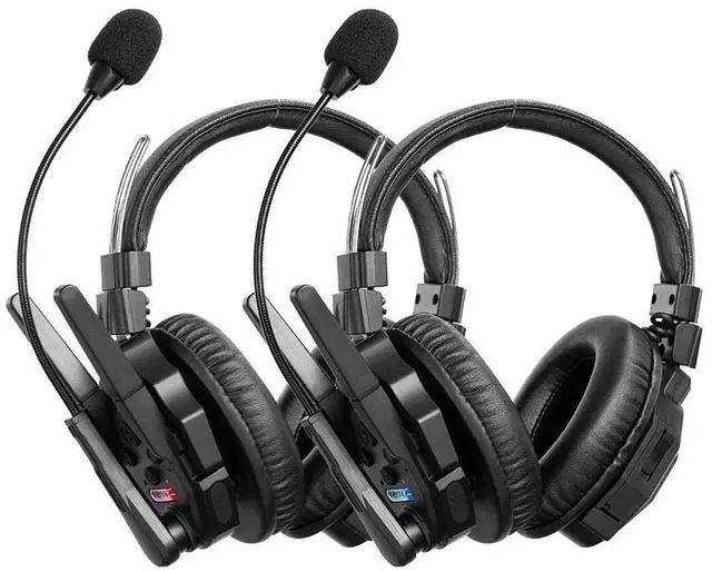 Alt view image 6 of 9 - SYNCO Audio Xtalk XMax2 Dual-Ear Wireless Intercom Headset 500m Range, AI Noise Cancellation, Bluetooth, Boost Mode