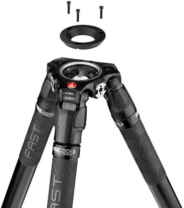 Alt view image 4 of 7 - Manfrotto 635 FAST 3-Section Carbon Fiber Tripod