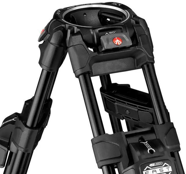 Alt view image 6 of 7 - Manfrotto 645 3-Section FAST Twin Leg Aluminum Tripod
