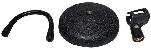 Alt view image 10 of 10 - ProX T-MIC07 Gooseneck Desktop Microphone Stand With 6" Round Base